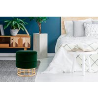 Kayoom Stauraumhocker "Hocker Zero 525, Sitzhocker mit Komfort,runde, moderne Form" 1 Stk. tlg. glamourös, elegant, mit Stauraum, Bezug aus samtweichem Stoff von Kayoom