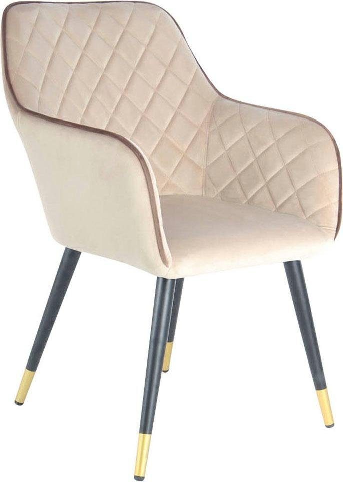Kayoom Stuhl Amino 525, stilvoller Design-Stuhl,samtweicher Bezug aus Velvet-Stoff (1 St), samtweicher Bezug, elegant, glamourös, elegante Optik von Kayoom
