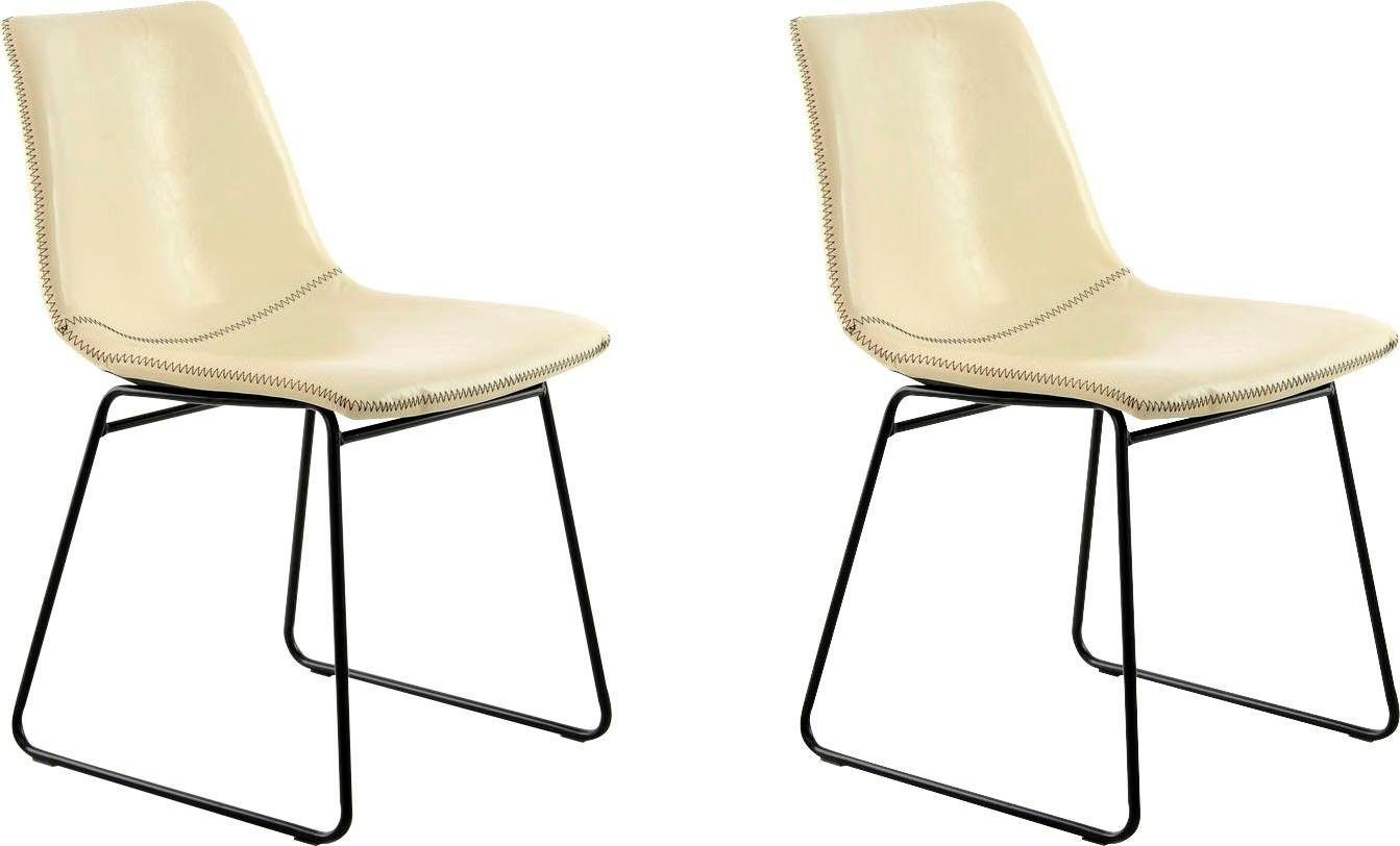 Kayoom Stuhl Caila 110 2er-Set, Esszimmerstuhl in robuster Aufmachung (Set, 2 St), pflegeleicht, modern, strapazierfähig, integrierbar in jeden Wohnstil von Kayoom