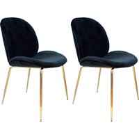 Kayoom Stuhl "Charlize 110 2er-Set, TOPSELLER Esszimmerstühle,moderne Optik", (Set), 2 St., Samtstoff, samtweicher Bezug, bequem, zeitlos, moderne Optik von Kayoom