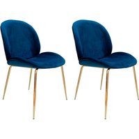 Kayoom Stuhl "Charlize 110 2er-Set, TOPSELLER Esszimmerstühle,moderne Optik", (Set), 2 St., Samtstoff, samtweicher Bezug, bequem, zeitlos, moderne Optik von Kayoom