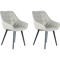 Kayoom Stuhl "Demi 325 2er-Set, Relax-Sessel, unifarbenes Farbgestaltung", (Set), 2 St., pflegeleicht, elegante Aufmachung, in dezenten Farben von Kayoom