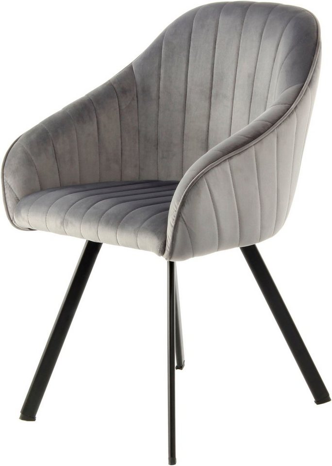 Kayoom Stuhl Jodie 125 2er-Set, Sitzfläche mit Polsterung (Set, 2 St), samtweicher Bezug, bequem, einfarbiges Design von Kayoom