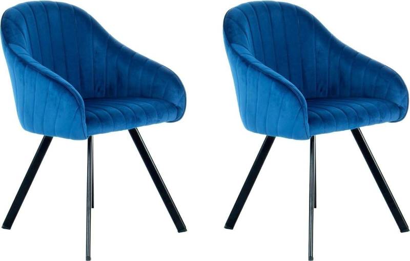 Kayoom Stuhl Jodie 125 2er-Set, Sitzfläche mit Polsterung (Set, 2 St), samtweicher Bezug, bequem, einfarbiges Design von Kayoom