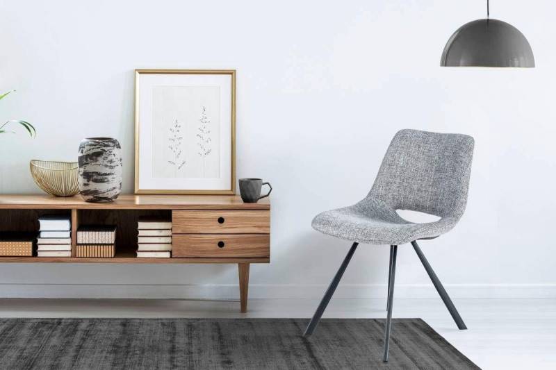 Kayoom Stuhl Josephine 325 2er-Set, zeitloses Design, mit geometrischer Aussparung (Set, 2 St), pflegeleicht, schlicht, weiche Polsterung für angenehmes Sitzgefühl von Kayoom