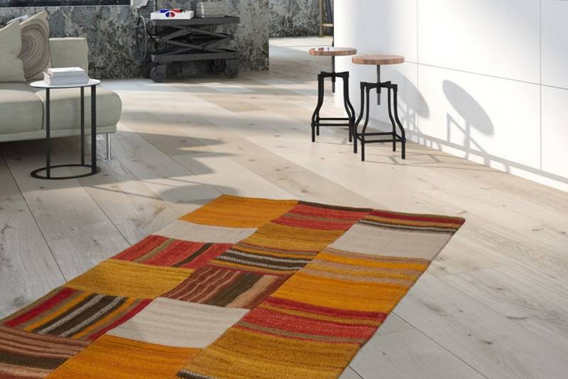 Kayoom Teppich Radical 210, rechteckig, Höhe: 15 mm, Handgewebter Jacquard-Kilim, hochwertige Materialmischung von Kayoom