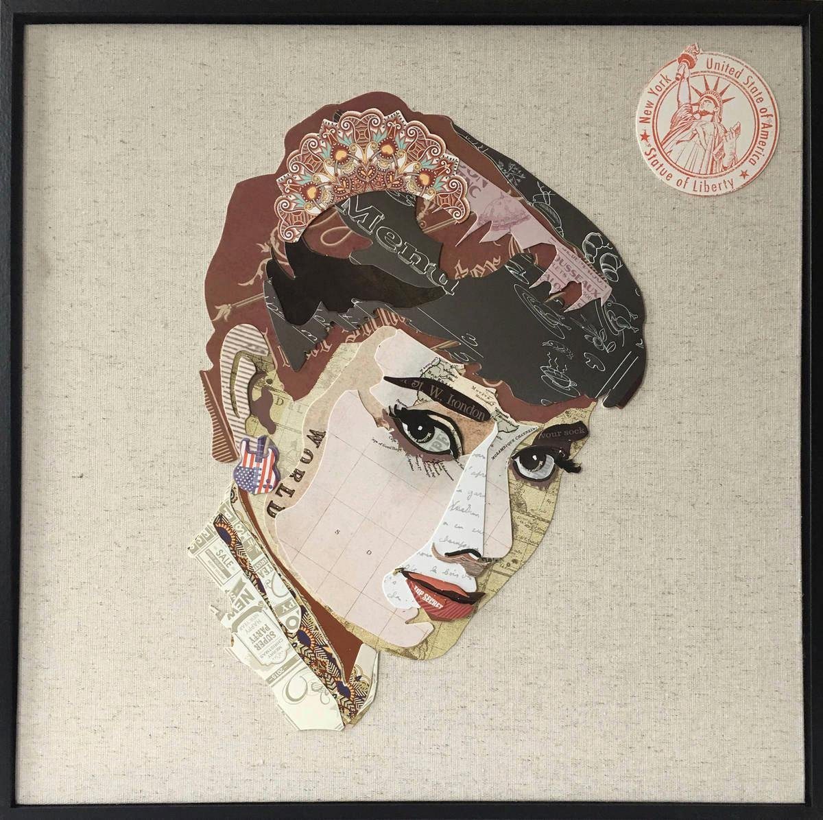 Kayoom Wandbild Actress, 52cm x 52cm von Kayoom