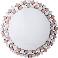 Wandspiegel Mosaic 1825 Silber / Rosé von Kayoom