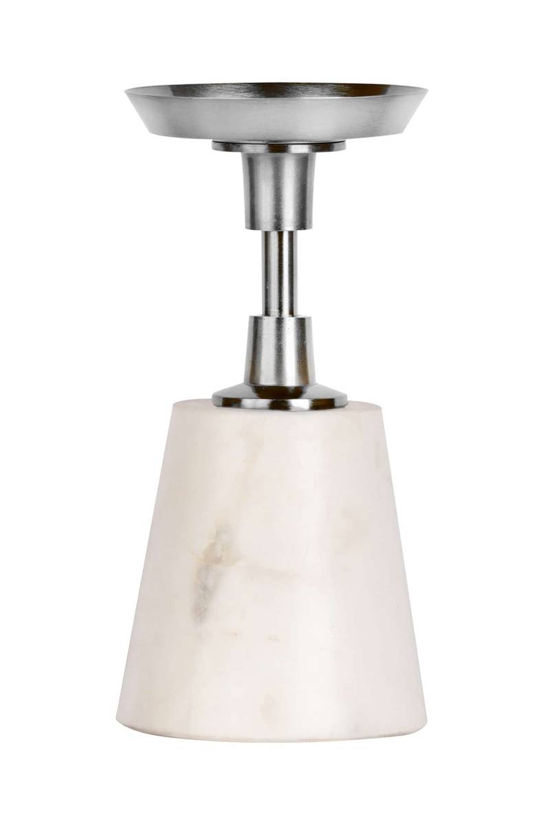 Kerzenhalter Fayya 125 Silber / Weiß von Kayoom