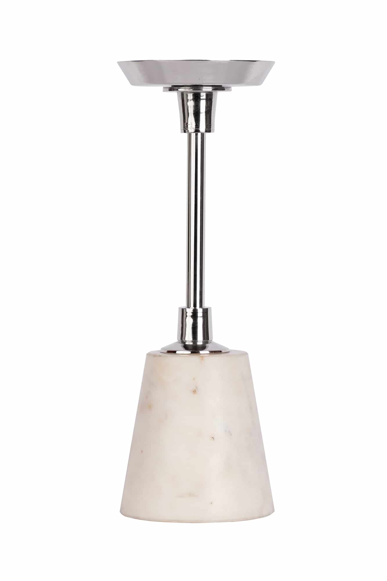 Kerzenhalter Fayya 225 Silber / Weiß von Kayoom