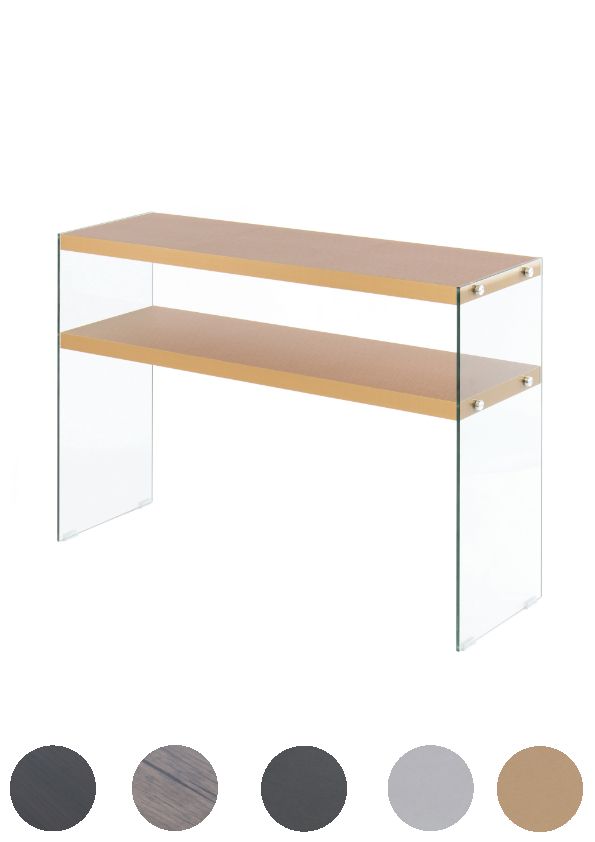 Konsolentisch Glas modern clean transparent Beistelltisch Hartglas Anrichte Flur von Kayoom