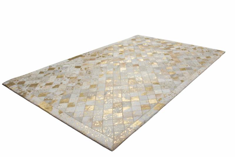 Lavish 210 Elfenbein / Gold 80cm x 150cm von Kayoom