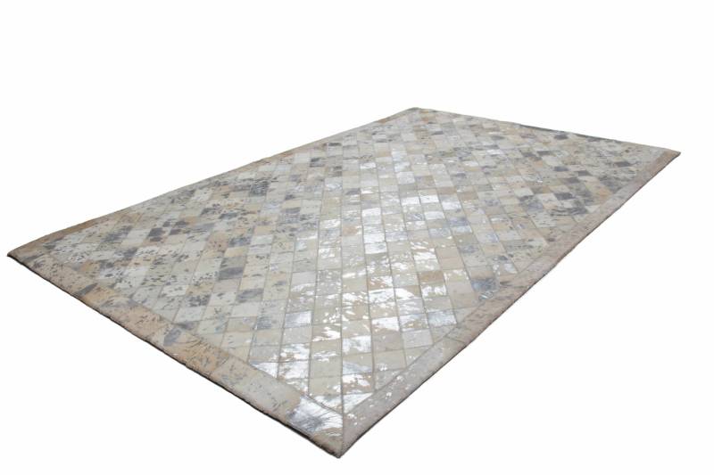 Lavish 210 Grau / Silber 80cm x 150cm von Kayoom