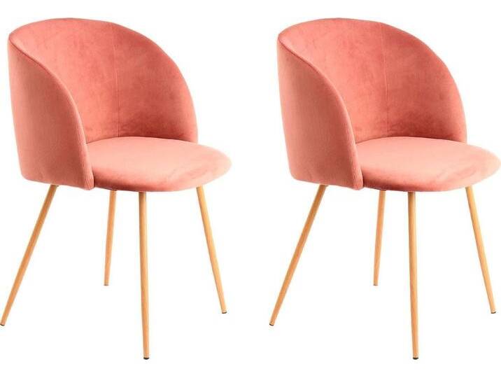 Polsterstuhl KAYOOM Stuhl Celina 110 2er-Set Grau,samtweicher Bezug in moderner Farbgebung , rosa, B:54cm H:84cm T:56cm, Sitz: Stoff 100% Polyester / Gestell: Stahl in Holzoptik, Stühle, samtweicher Bezug, bequem, zeitlos, Hingucker in jedem Wohnbereich Polsterstuhl KAYOOM Stuhl Celina 110 2er-Set Grau,samtweicher Bezug in moderner Farbgebung , rosa, B:54cm H:84cm T:56cm, Sitz: Stoff 100% Polyester / Gestell: Stahl in Holzoptik, Stühle, samtweicher Bezug, bequem, zeitlos, Hingucker in jedem Wohnbereich von Kayoom