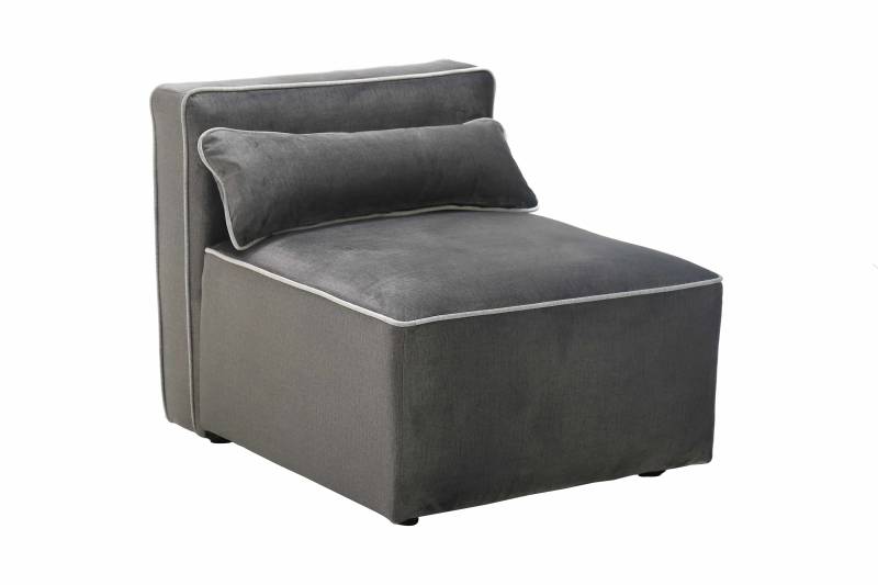 Sessel / Sofa-Mittelmodul Presley 225 Graphit von Kayoom