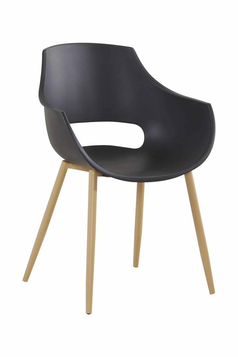 Stuhl Alice 110 4er-Set Schwarz von Kayoom
