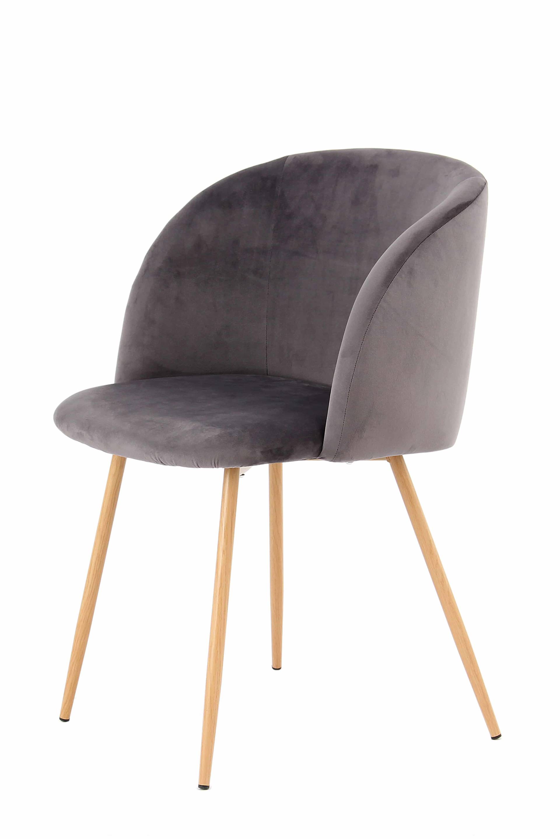 Stuhl Celina 110 2er-Set Grau von Kayoom