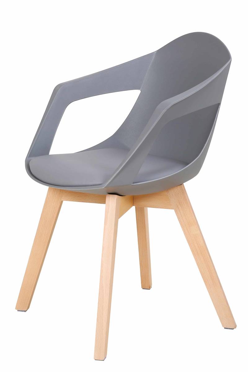 Stuhl Chandra 110 2er-Set Grau von Kayoom