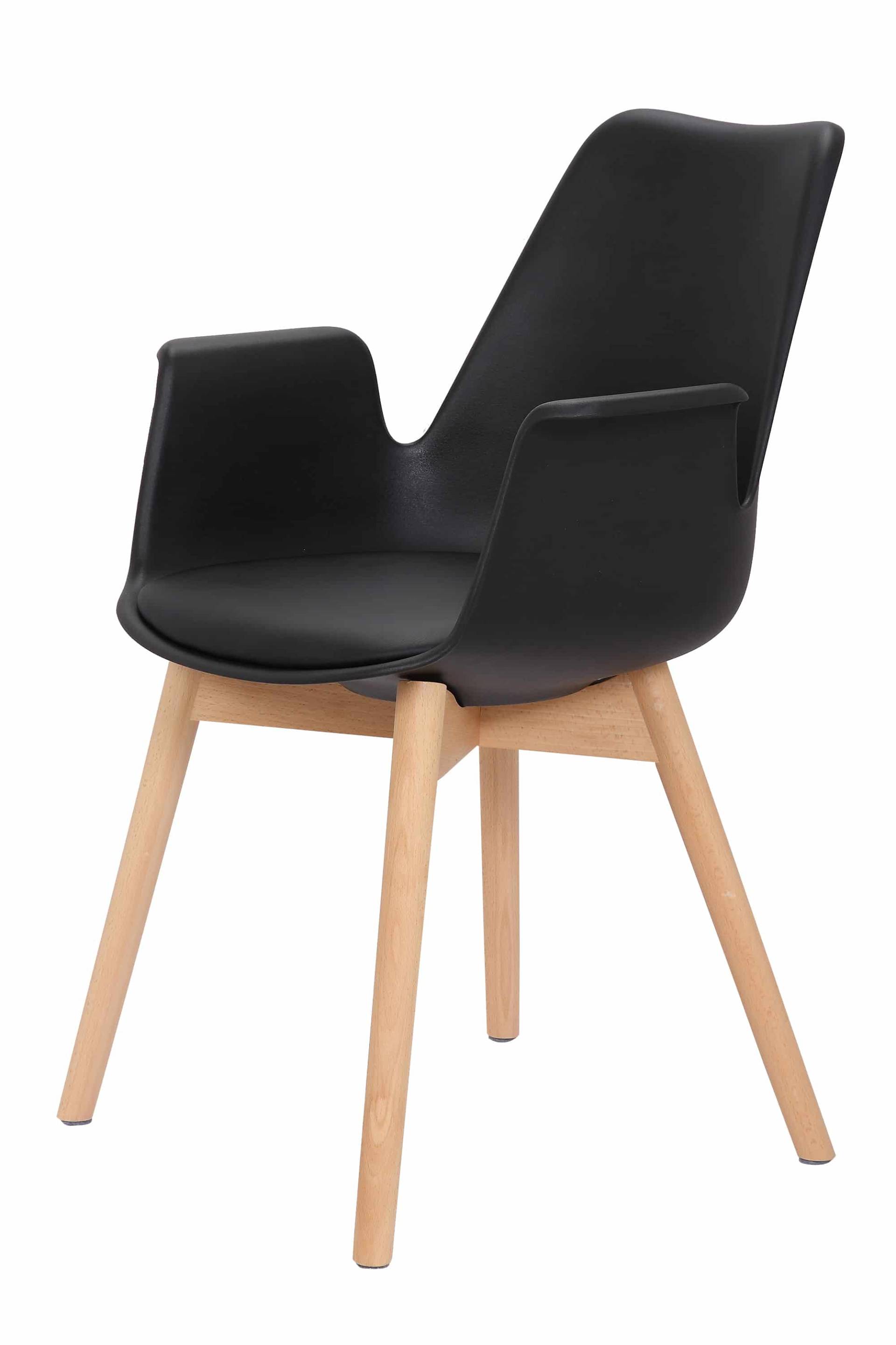 Stuhl Chaplin 110 2er-Set Schwarz von Kayoom