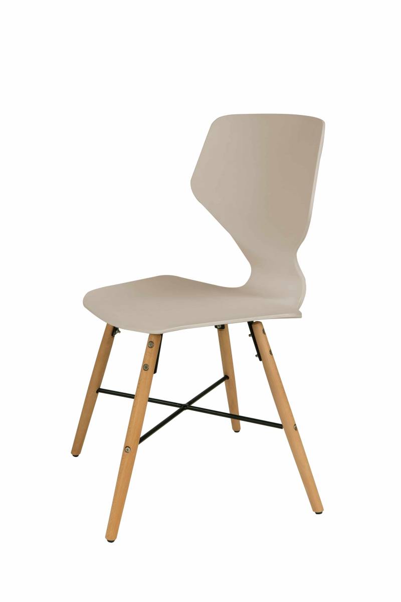 Stuhl Charlie 110 4er-Set Beige von Kayoom