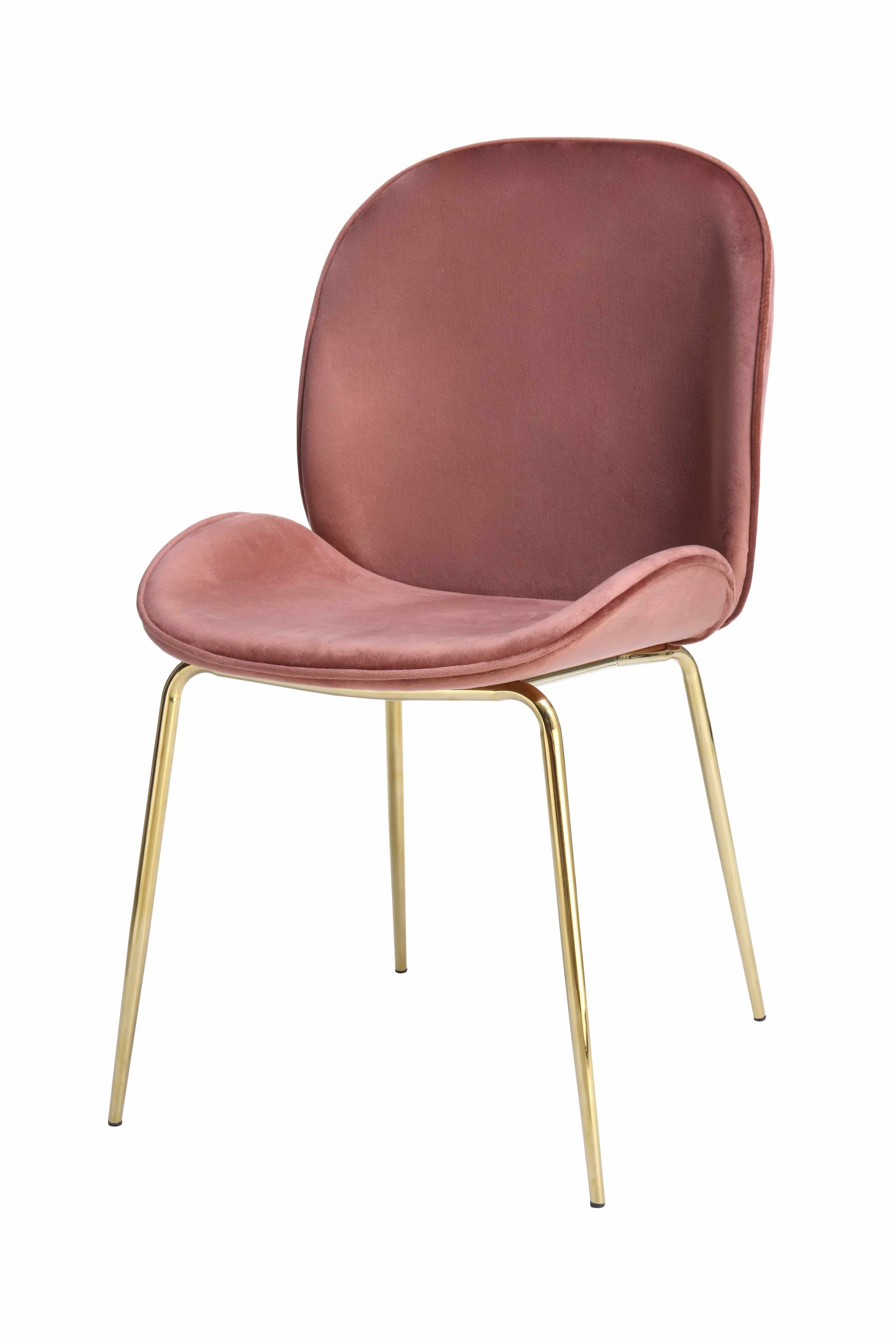 Stuhl Charlize 110 2er-Set Altrosa / Messing Stuhl Charlize 110 2er-Set Altrosa / Messing von Kayoom