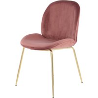 Stuhl Charlize 110 2er-Set Altrosa / Messing Stuhl Charlize 110 2er-Set Altrosa / Messing von Kayoom