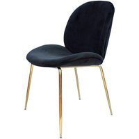 Stuhl Charlize 110 2er-Set Schwarz / Messing Stuhl Charlize 110 2er-Set Schwarz / Messing von Kayoom