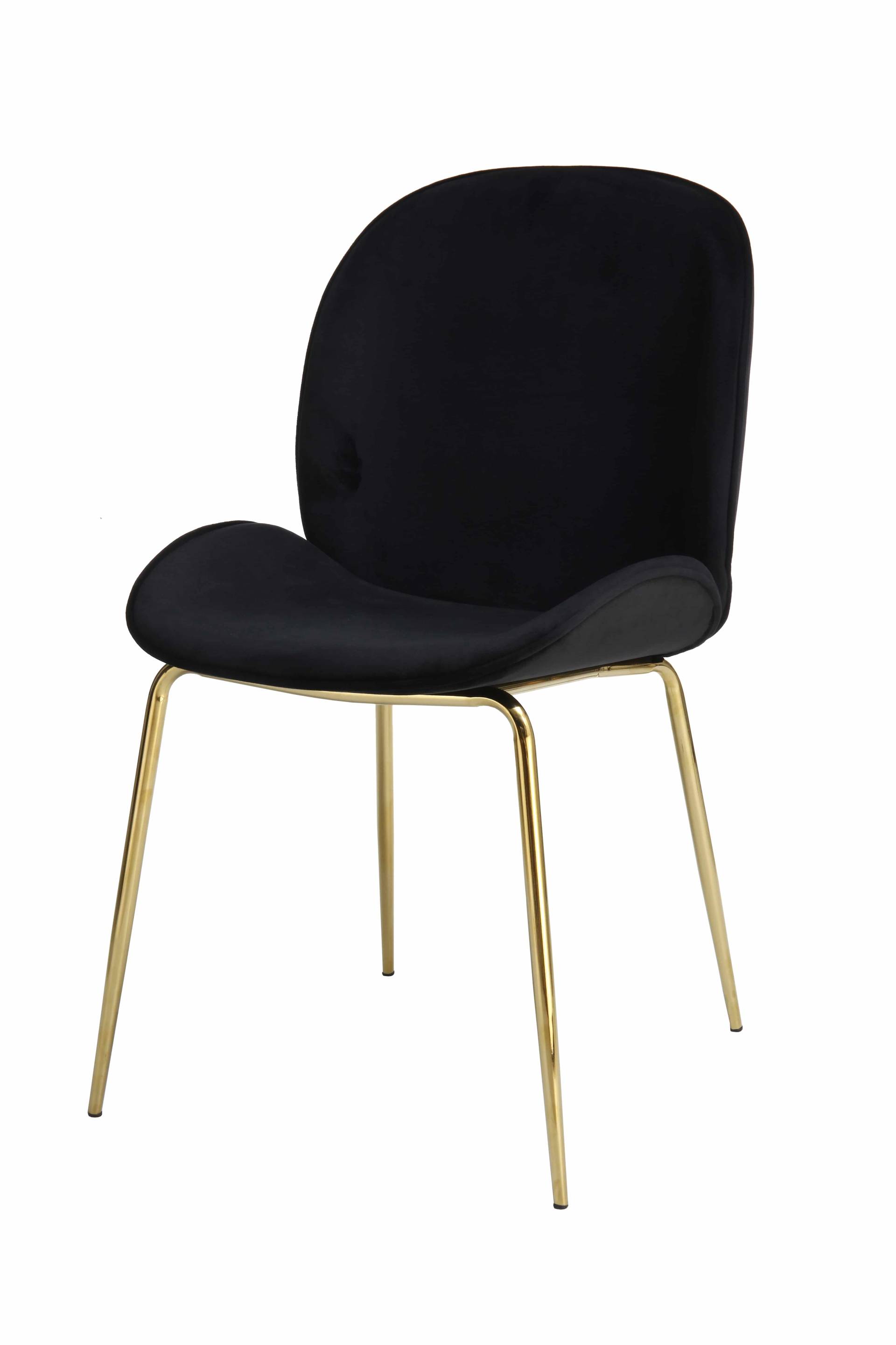 Stuhl Charlize 110 2er-Set Schwarz / Messing Stuhl Charlize 110 2er-Set Schwarz / Messing von Kayoom