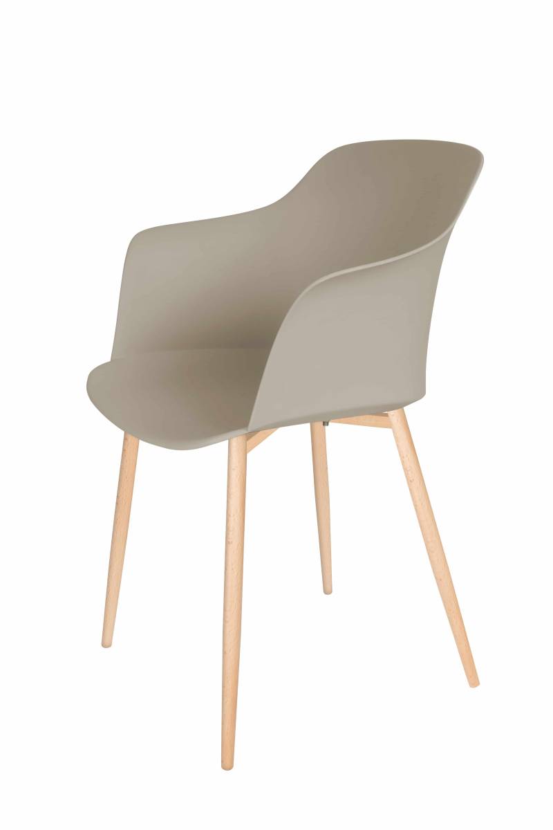 Stuhl Chester 110 4er-Set Beige von Kayoom