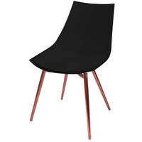Stuhl Dakota 110 4er-Set Schwarz / Kupfer von Kayoom