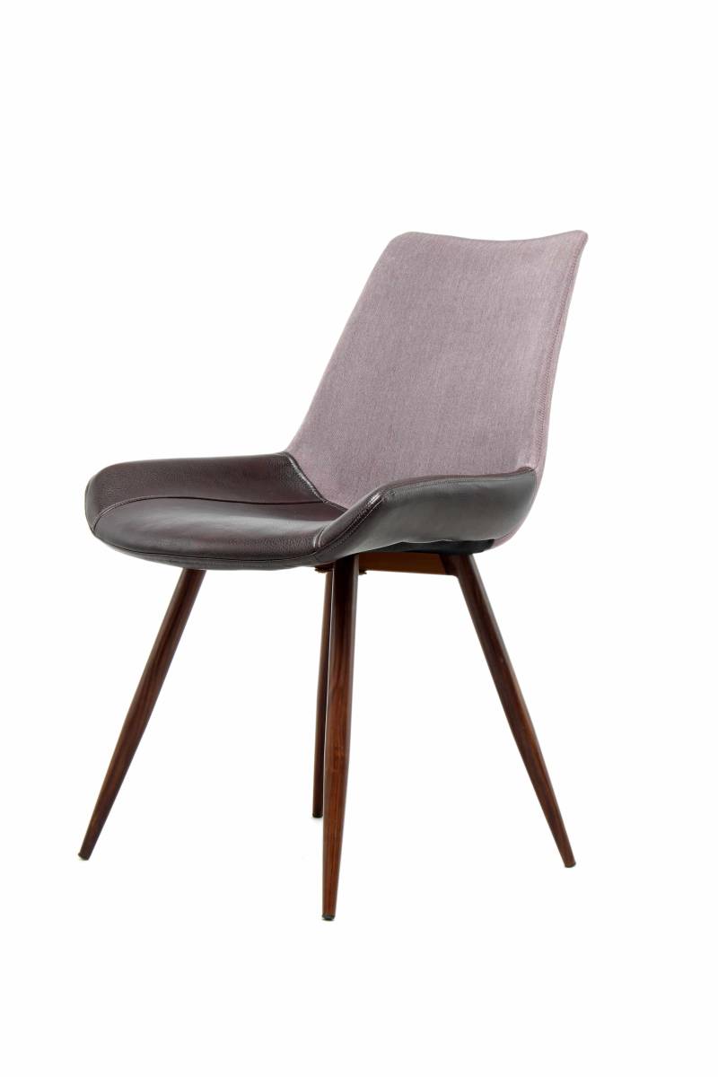 Stuhl Evergreen 110 2er-Set Violett / Dunkelbraun von Kayoom