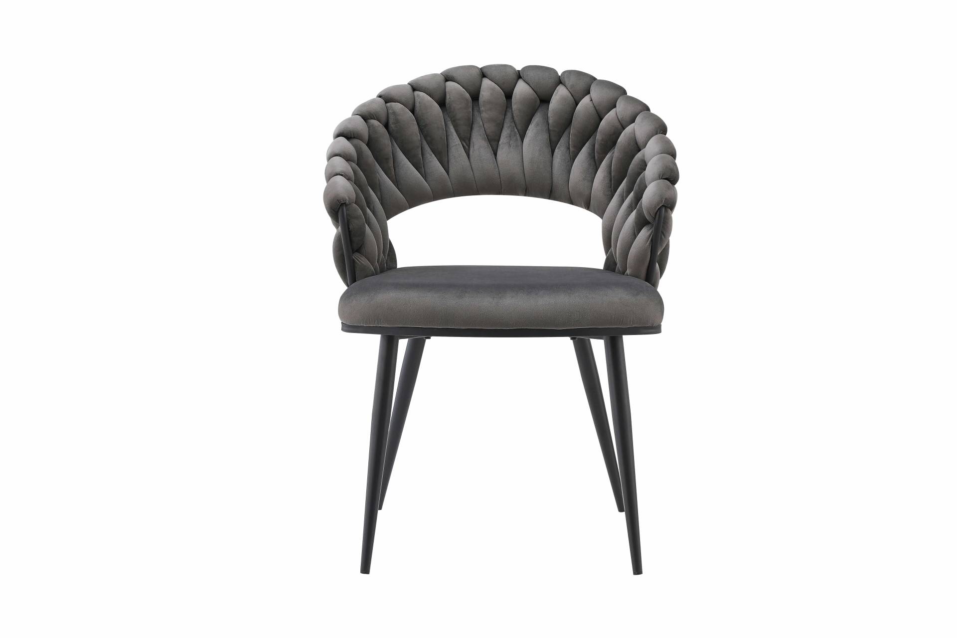 Stuhl Finesse 125 2er-Set Schwarz / Silber von Kayoom