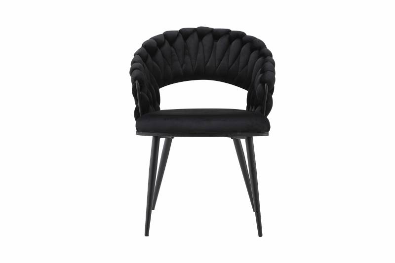 Stuhl Finesse 125 2er-Set Schwarz / Silber von Kayoom