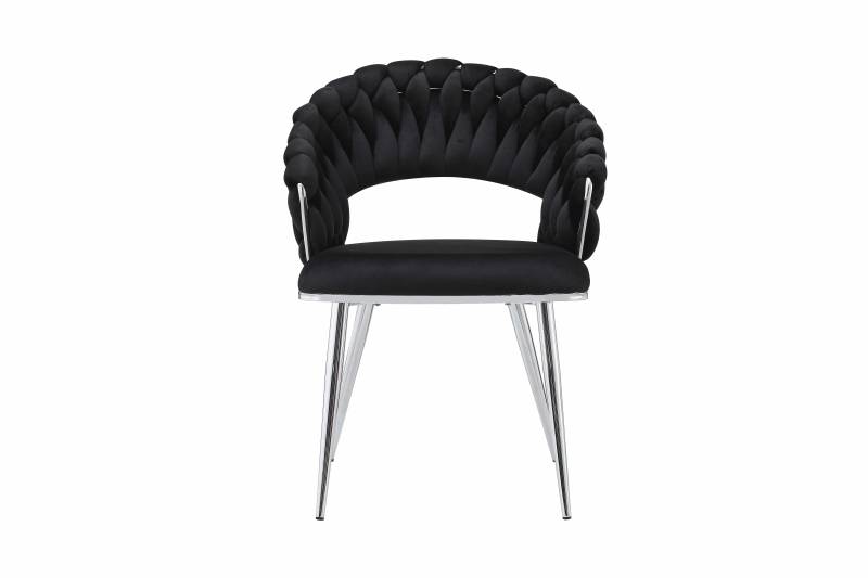 Stuhl Finesse 125 2er-Set Schwarz / Silber von Kayoom