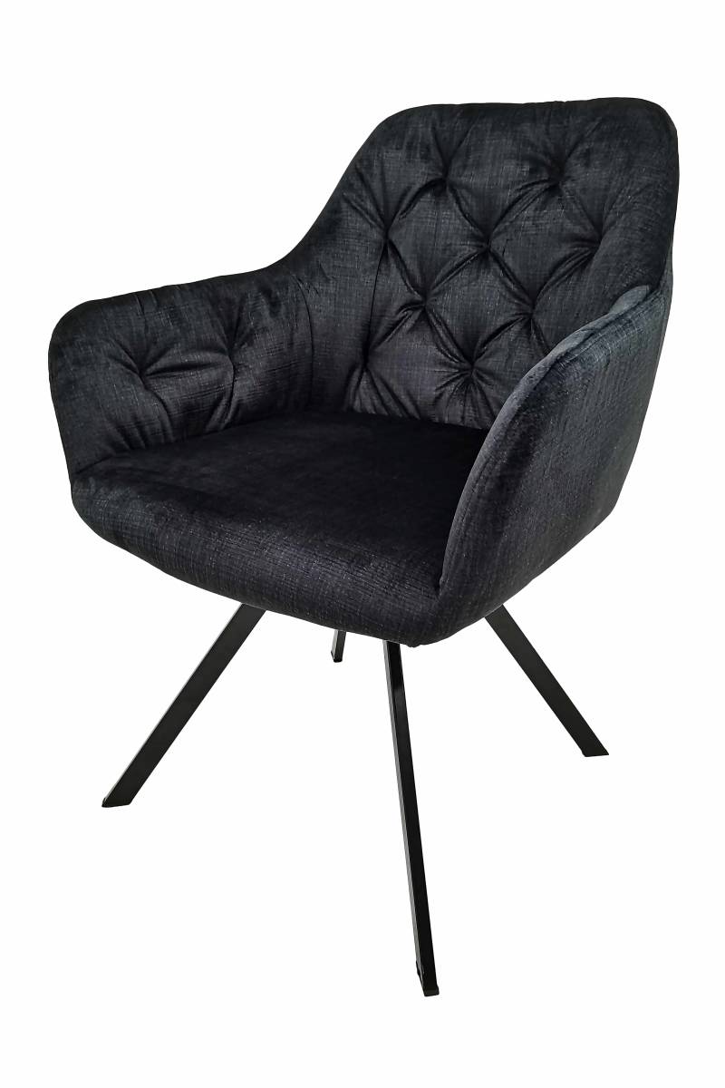 Stuhl Georgia 125 2er-Set Schwarz von Kayoom