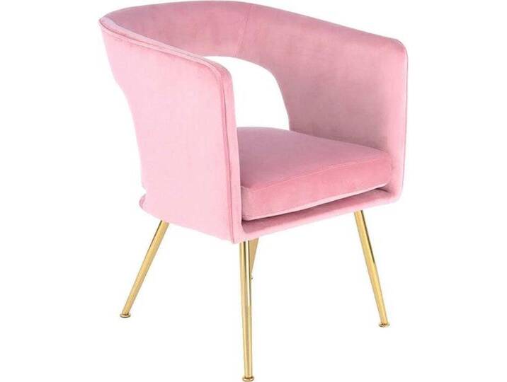 Stuhl KAYOOM Jolene 125, Esszimmerstuhl,eleganter Stoffbezug , rosa, B:60cm H:77cm T:63cm, Sitz: Stoffbezug aus 100% Polyester / Gestell: 100% Eisen, Stühle, samtweicher Bezug, Rückenlehne und Armlehnen abgerundet Stuhl KAYOOM Jolene 125, Esszimmerstuhl,eleganter Stoffbezug , rosa, B:60cm H:77cm T:63cm, Sitz: Stoffbezug aus 100% Polyester / Gestell: 100% Eisen, Stühle, samtweicher Bezug, Rückenlehne und Armlehnen abgerundet von Kayoom
