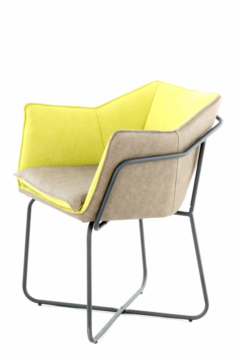Stuhl Marietta 110 Grün / Taupe von Kayoom