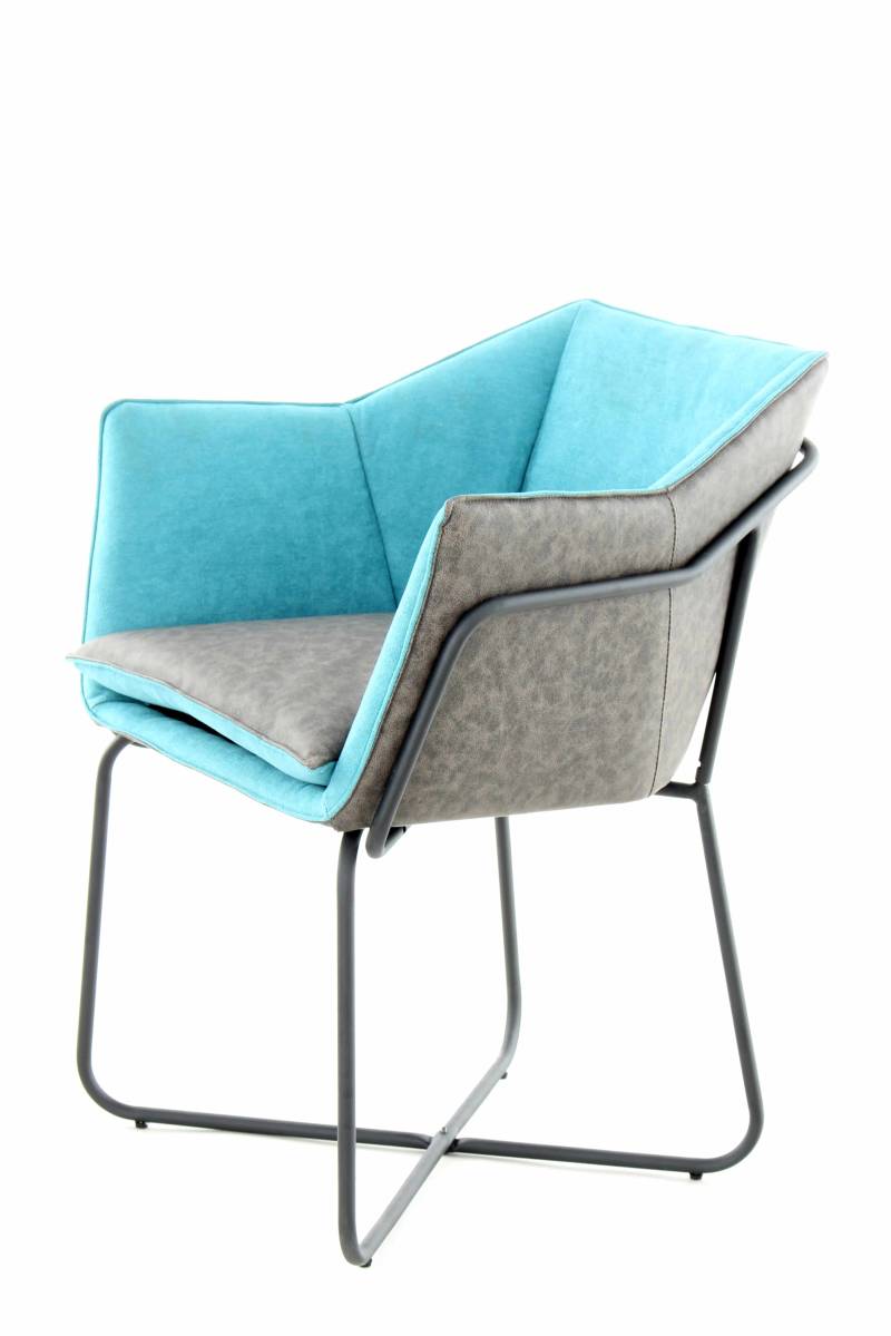 Stuhl Marietta 110 Petrol / Anthrazit von Kayoom