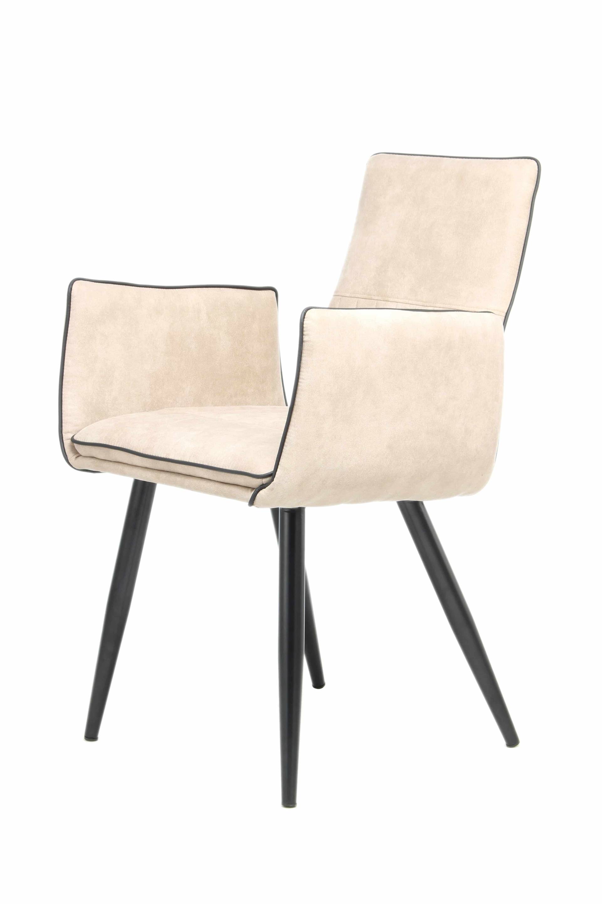 Stuhl Penelope 110 2er-Set Beige von Kayoom