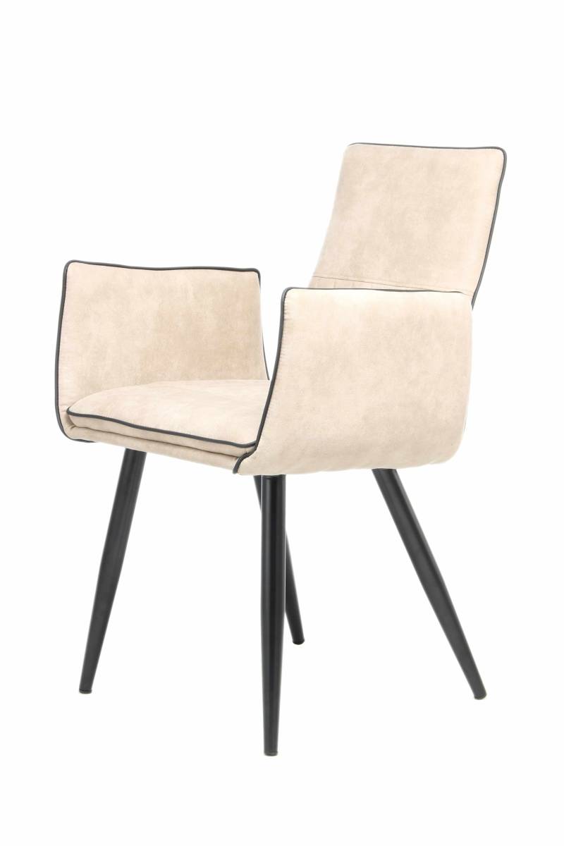 Stuhl Penelope 110 2er-Set Beige von Kayoom