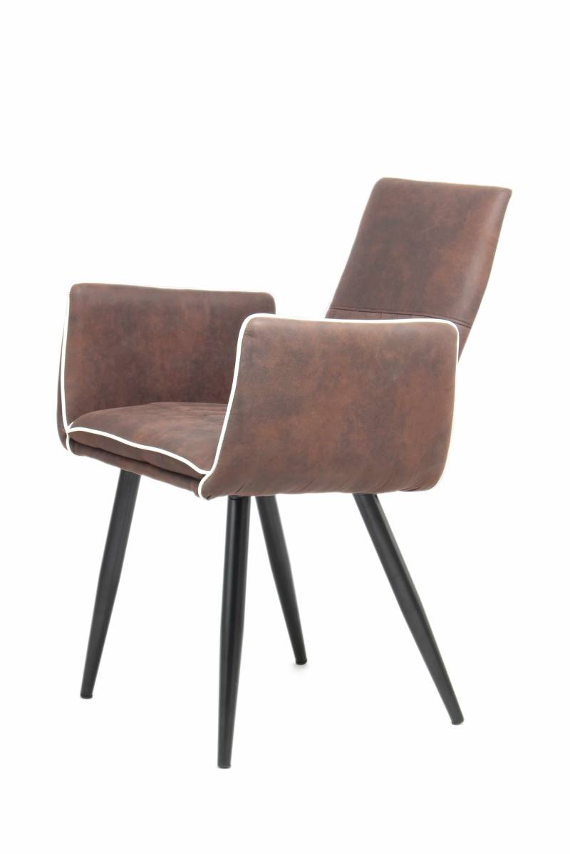 Stuhl Penelope 110 2er-Set Dunkelbraun von Kayoom