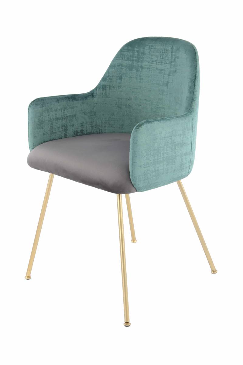 Stuhl Richard 525 Grün / Grau von Kayoom