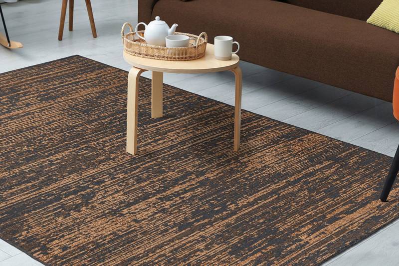 Kayoom Teppich Kalea 125, rechteckig, Höhe: 8 mm, Flachgewebeteppich mit Relief-Design, Used-Look, moderne Farben von Kayoom
