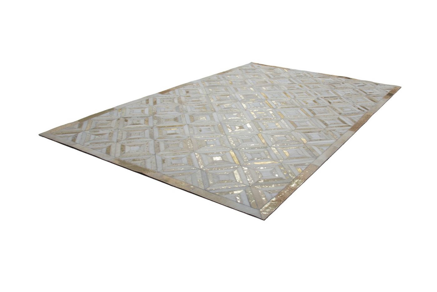 Teppich Spark 410, Kayoom, rechteckig, Höhe: 8 mm, 100% Leder, Unikat, fusselarm, Allergiker & Fußbodenheizung geeignet von Kayoom