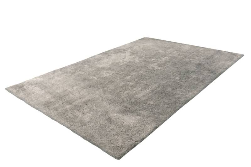 Teppich Wohnzimmer Hochflor weich Grau modern Langflor Uni Schlafzimmer Läufer von Kayoom