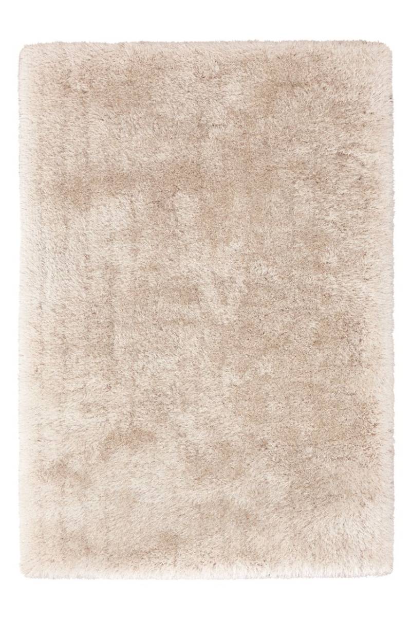 Teppich Wohnzimmer Hochflor weich Weiß modern Langflor Uni Schlafzimmer Läufer von Kayoom