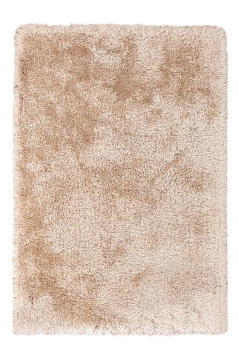 Teppich Wohnzimmer Hochflor weich modern Langflor Uni Schlafzimmer Läufer Creme von Kayoom