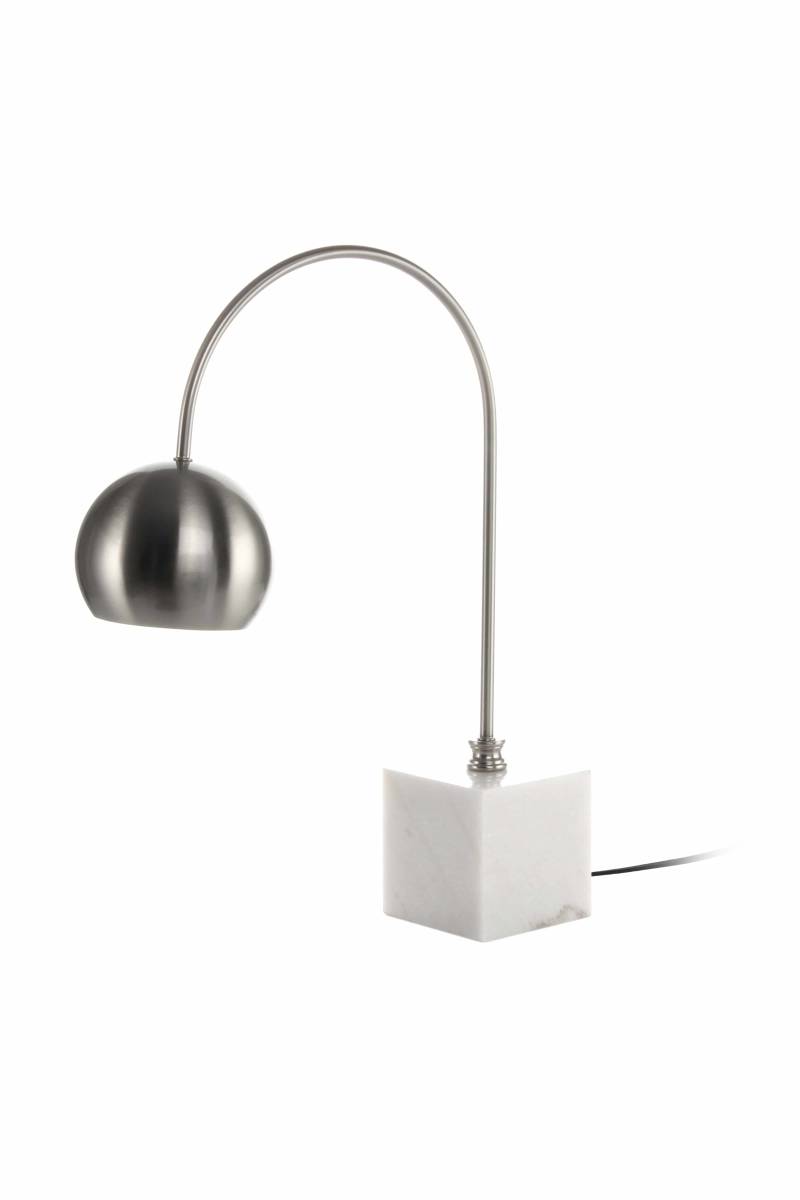 Tischlampe Bella 125 Silber / Weiß von Kayoom