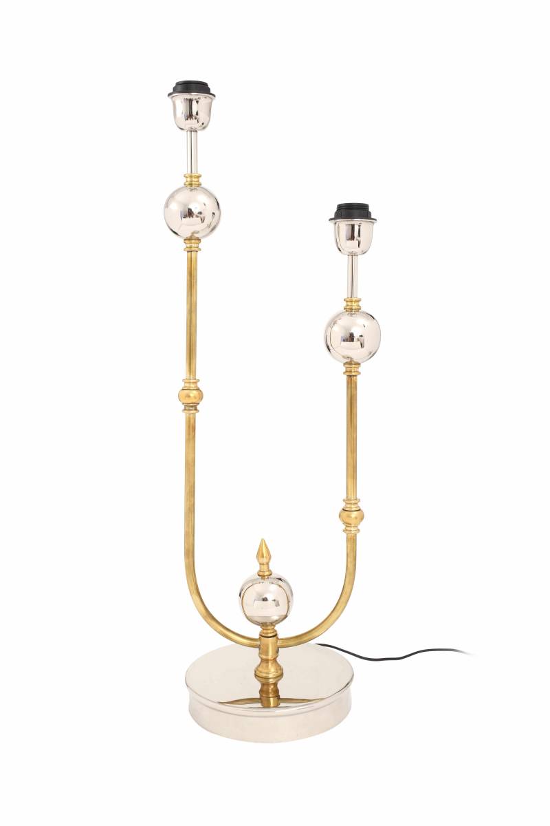 Tischlampe Cosima 425 Silber / Gold von Kayoom