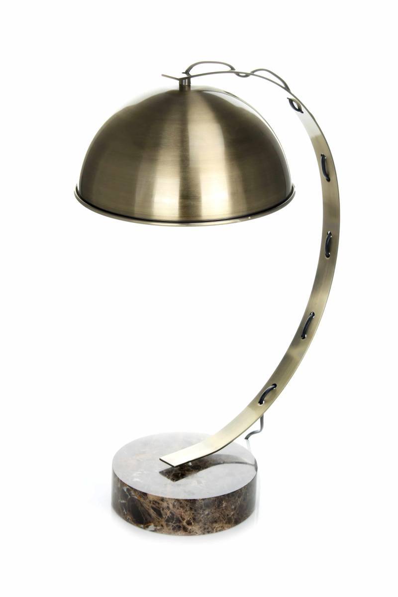 Tischlampe Plutos 110 Messing / Marmor von Kayoom